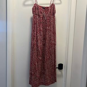 NWT J-Crew Empire Waist Strawberry Print Dress